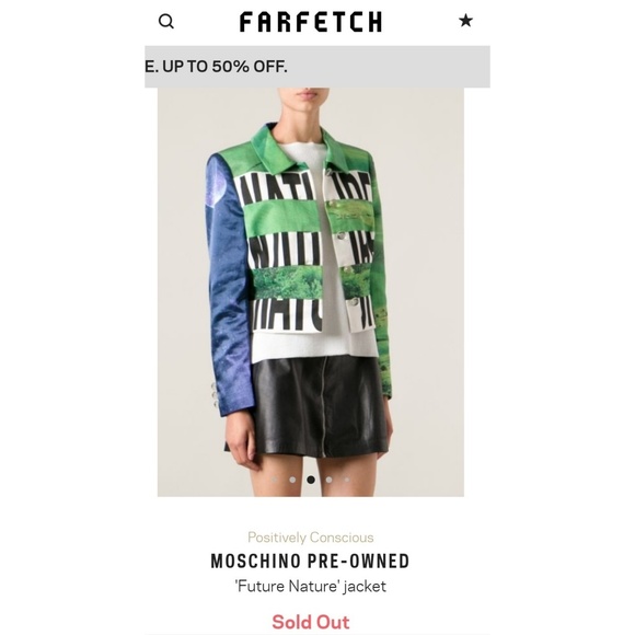 Authentic Moschino Nature Future Jacket SOLD OUT - Picture 5 of 5